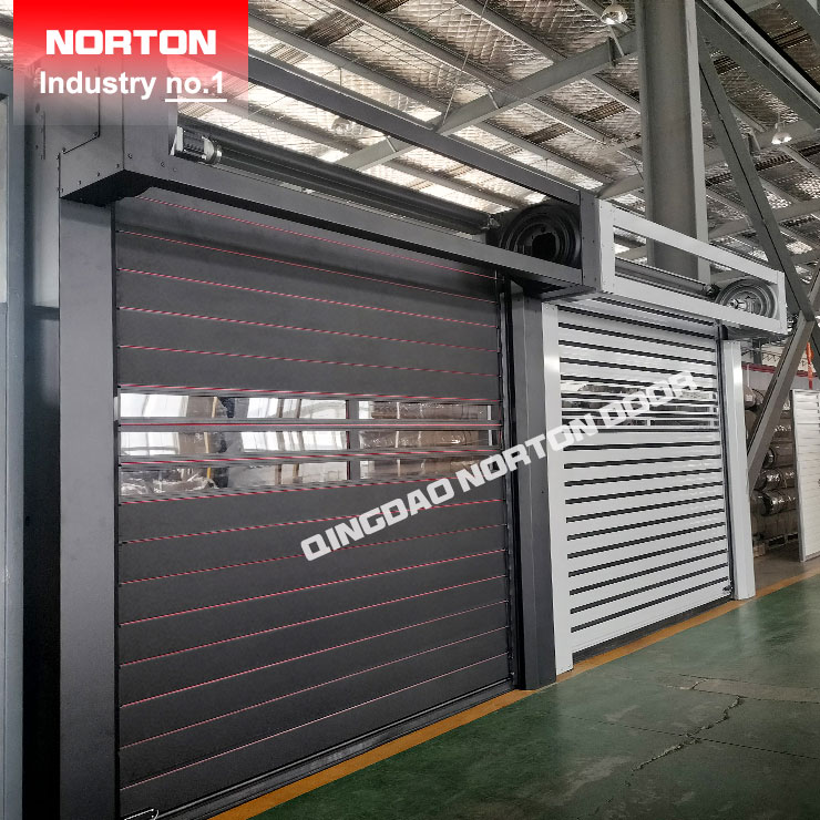 Aluminiozko espiral metala Rapid Raping Shutter atea