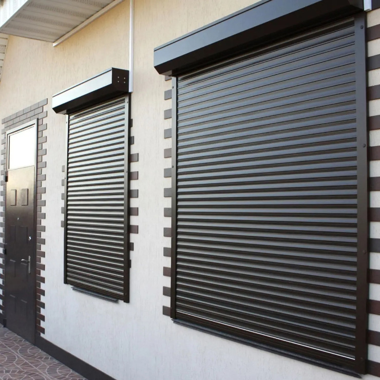 Roller Shutter Ekaitz automatikoa Roller pertsianaren atea bertikala